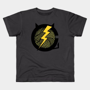 Electric Cat Symbol | Cat Cartoon | That Cat Kids T-Shirt